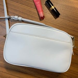 Small baby blue camera bag